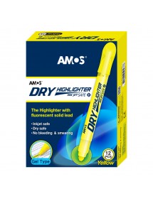 AM HLD12D-YL: Amos Dry Highlighter - Yellow